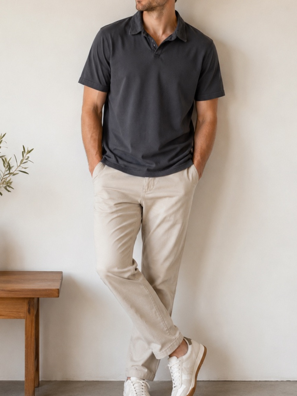 Pact • Organic Cotton Charcoal Gray Polo